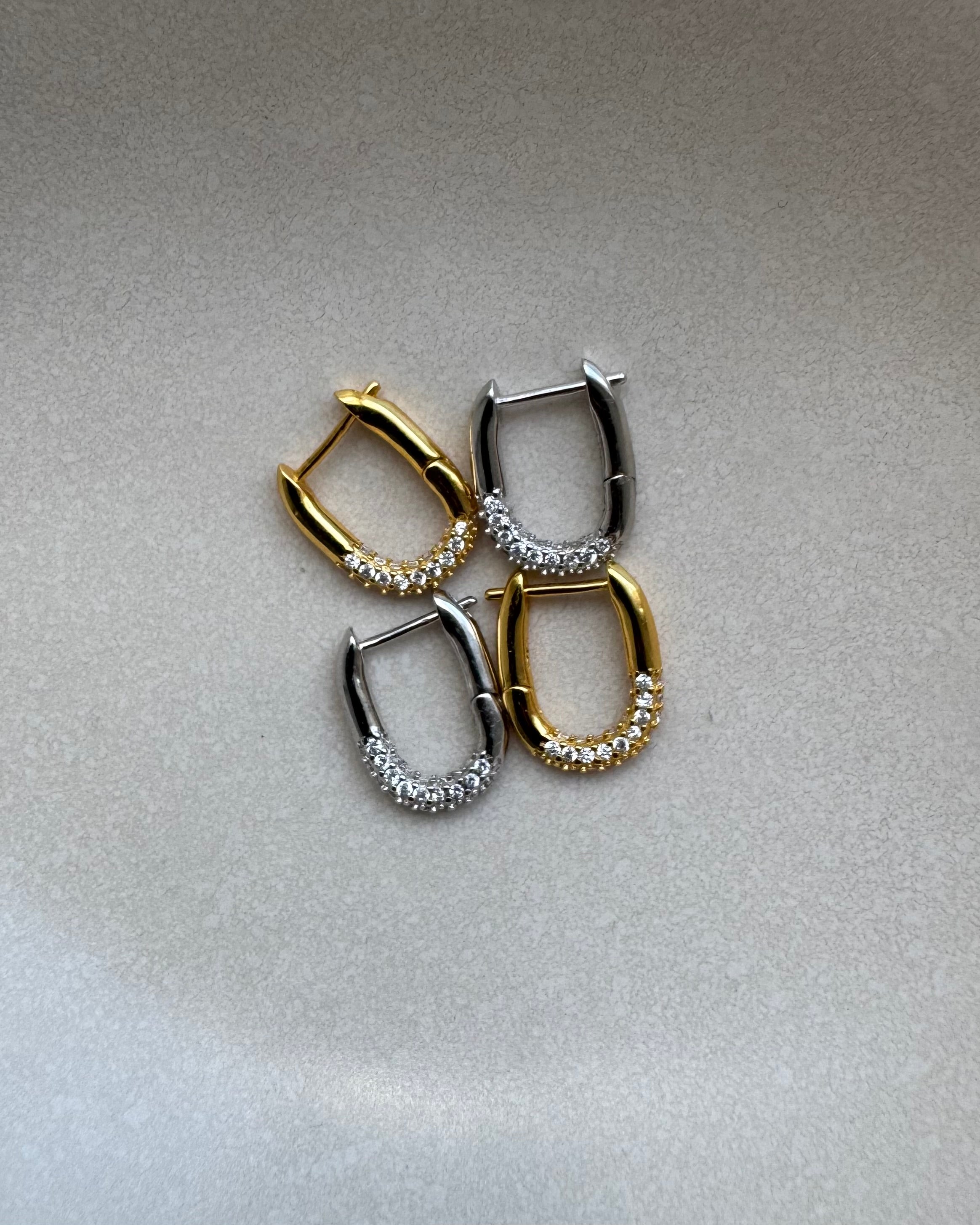 Lovely Pavé Down - Ohrringe klein
