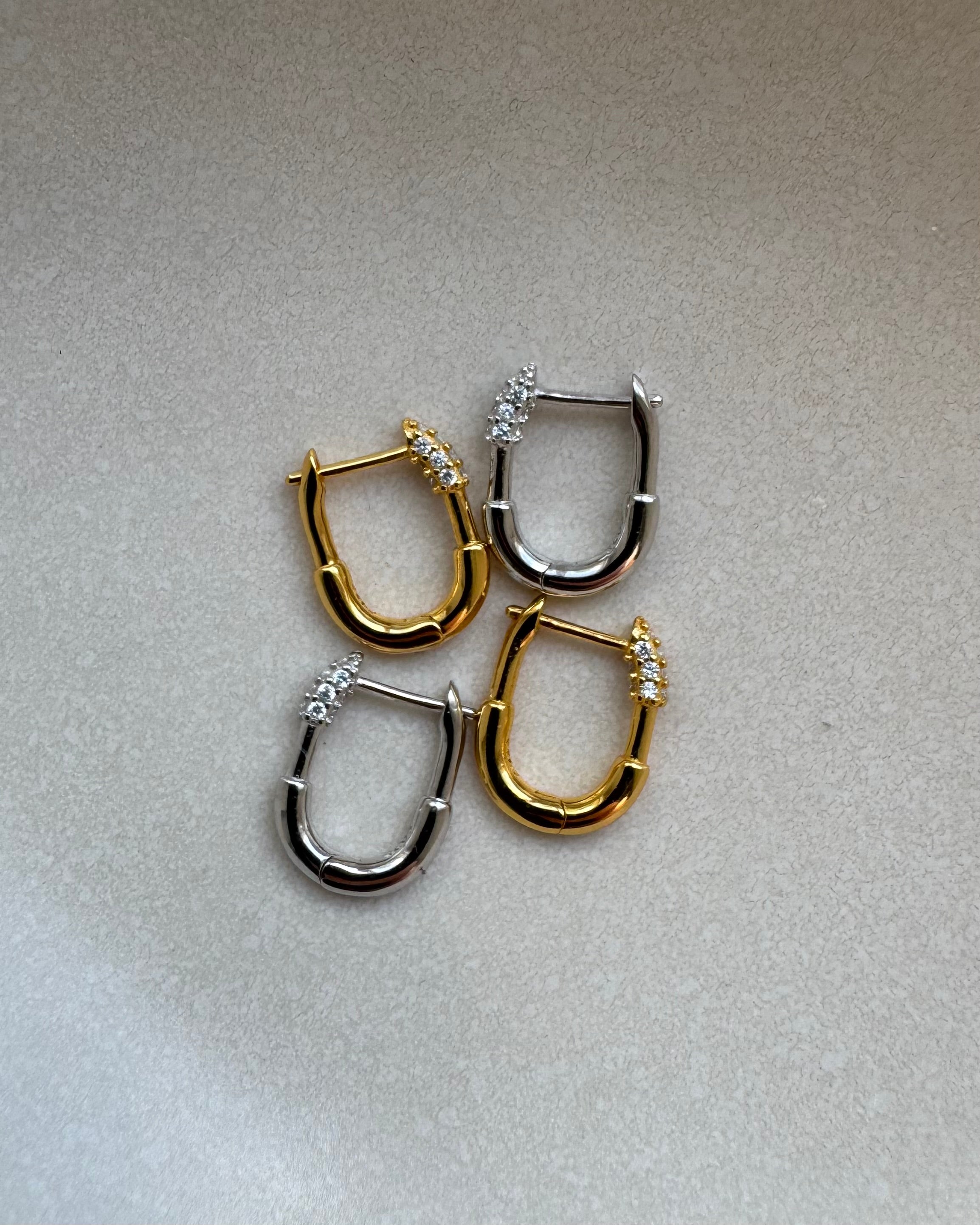 Lovely Pavé Up - Ohrringe klein