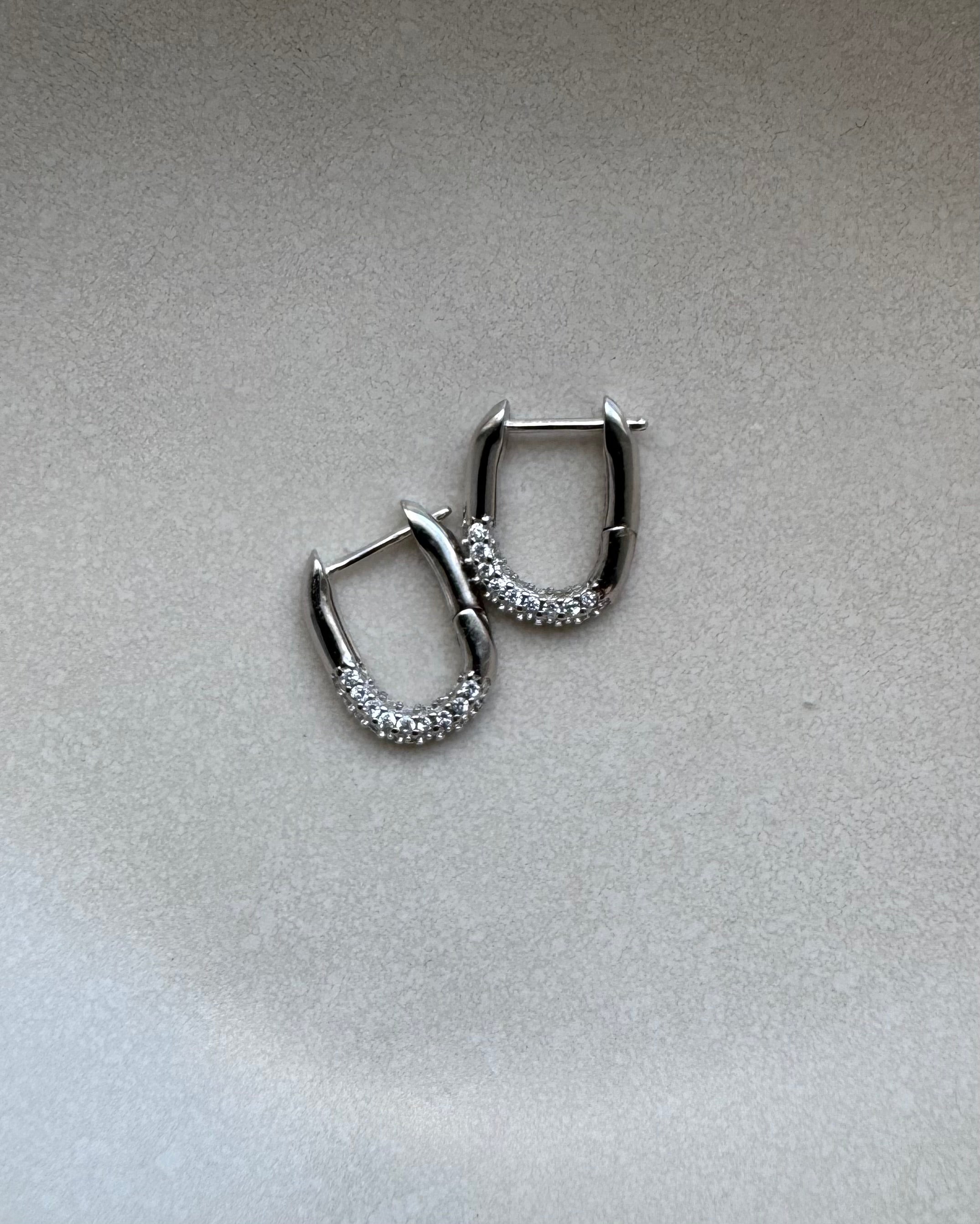 Lovely Pavé Down - Ohrringe klein