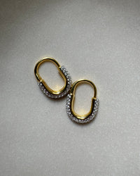 Oval Pavé Earrings