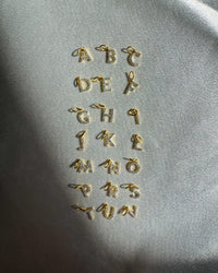  Charm lettera - Pavé